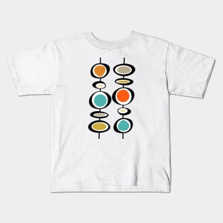 Colorful Hanging Circles Mid Century Retro Kids T-Shirt